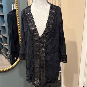 La Blanca Black Cover Up XL